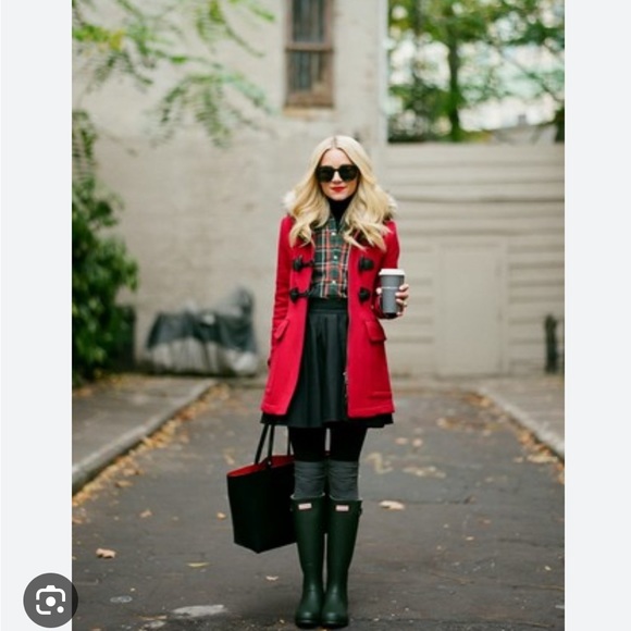 Burberry Wool Duffle Coat with Hood & Check Lining - Picture 11 of 16